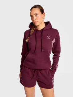 Rückansicht von hummel hmlACTIVE CO HOODIE WOMAN Hoodie Damen BURGUNDY