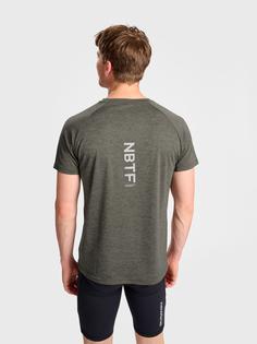 Rückansicht von Newline nwlPACE MELANGE TEE Funktionsshirt Herren BELUGA MELANGE