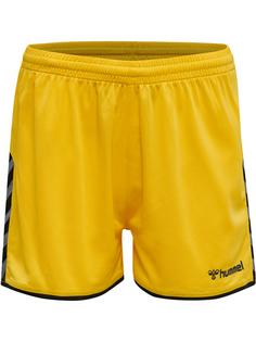 hummel hmlAUTHENTIC POLY SHORTS WOMAN Funktionsshorts Damen SPORTS YELLOW/BLACK