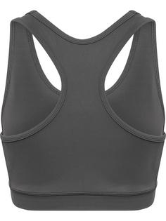 Rückansicht von hummel hmlSPRINT BRA Sport-BH Damen FORGED IRON