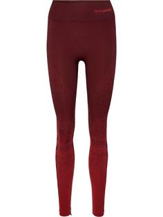 hummel hmlMT FADE SEAMLESS MW TIGHTS Tights Damen BITTER CHOCOLATE/MINERAL RED