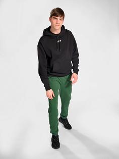 Rückansicht von hummel hmlLGC NATE HOODIE Hoodie Herren BLACK