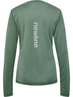 Rückansicht von Newline nwlBEAT POLY LS TEE WOMAN Funktionsshirt Damen LAUREL WREATH