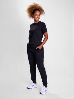 Rückansicht von hummel hmlPAOLA REGULAR PANTS Hose Damen BLACK