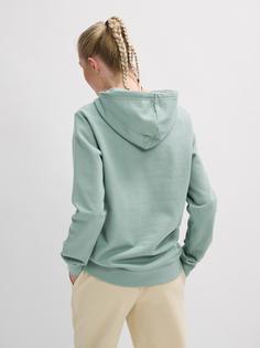 Rückansicht von hummel hmlPAOLA REGULAR HOODIE Hoodie Damen CHINOIS GREEN