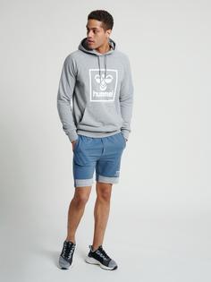 Rückansicht von hummel hmlISAM HOODIE Hoodie Herren GREY MELANGE