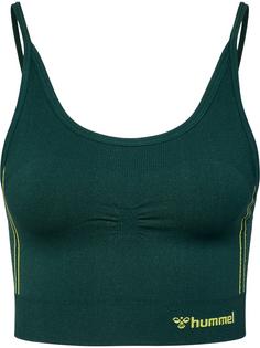 hummel hmlMT ZONE SEAMLESS SPORTS BRA Sport-BH Damen DEEP TEAL/SULPHUR SPRING