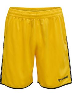 hummel hmlAUTHENTIC POLY SHORTS Funktionsshorts Herren SPORTS YELLOW/BLACK