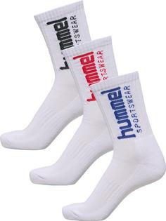 hummel hml3-PACK SOCKS SPORTSWEAR BIG Socken WHITE