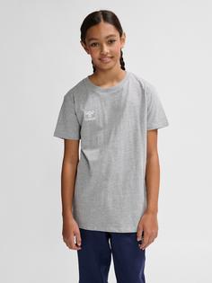 Rückansicht von hummel hmlGO 2.0 T-SHIRT S/S KIDS Funktionsshirt Kinder GREY MELANGE