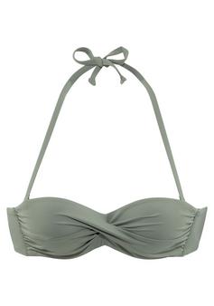 S.OLIVER Bandeau-Bikini-Top Bikini Oberteil Damen oliv