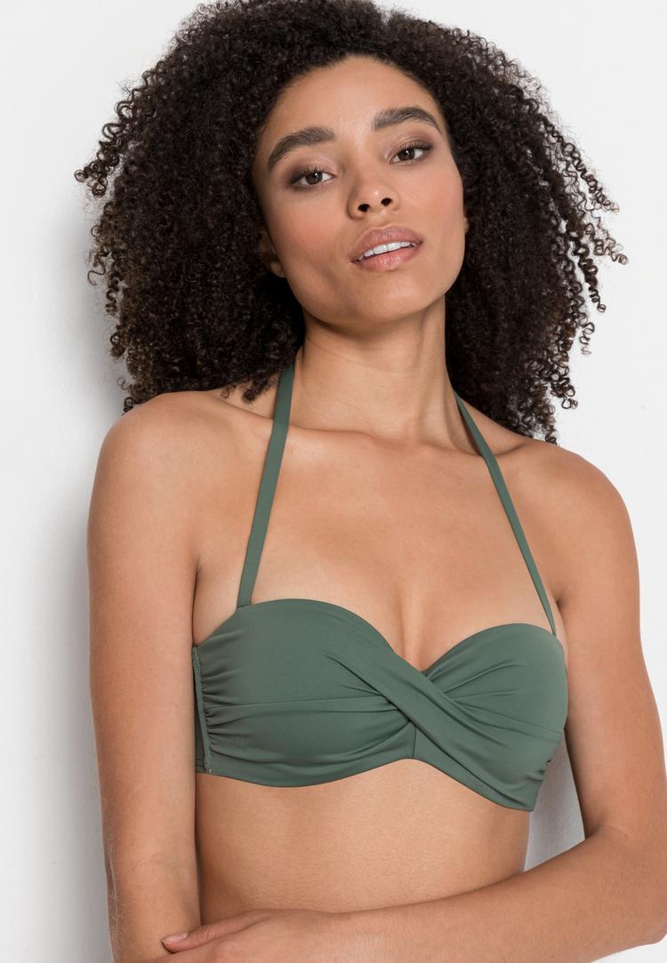 S.OLIVER S.OLIVER Bandeau-Bikini-Top Bikini Oberteil Damen - oliv - 1 | SportScheck