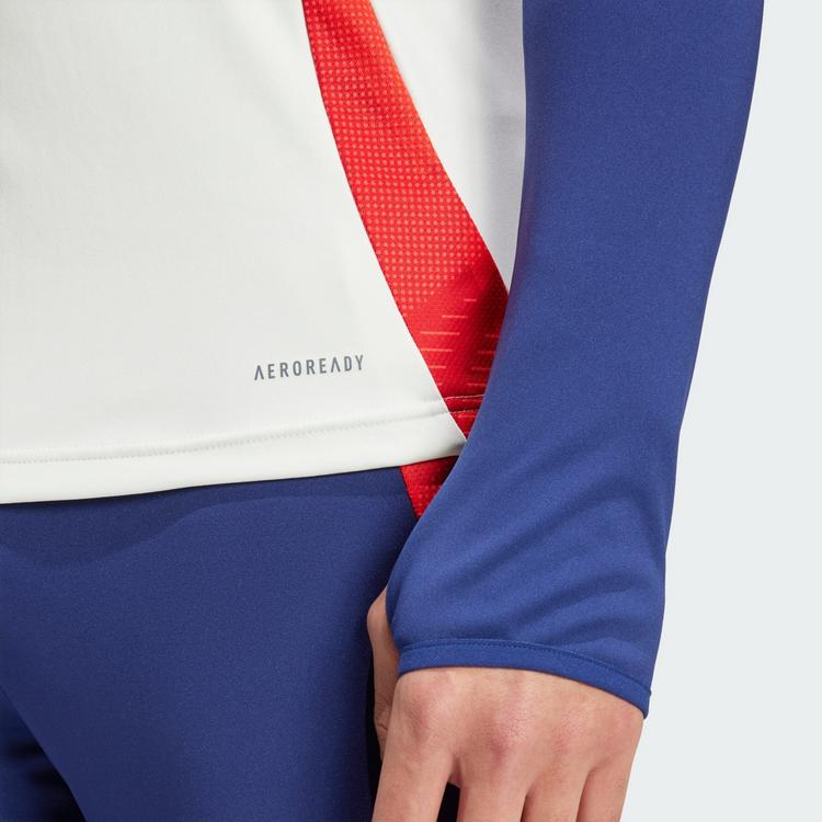 adidas adidas Olympique Lyon Tiro 24 Trainingsoberteil Trainingsanzug Herren - White Tint / Midnight Indigo / Bright Red - 1 | SportScheck