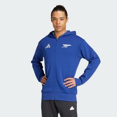 Rückansicht von adidas FC Arsenal Anthem Jacke Sweatshirt Herren Victory Blue