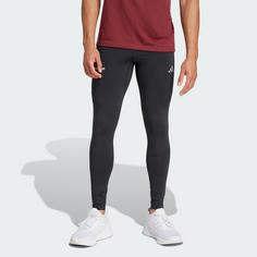 Rückansicht von adidas Running Ultimate lange Leggings Leggings Herren Black