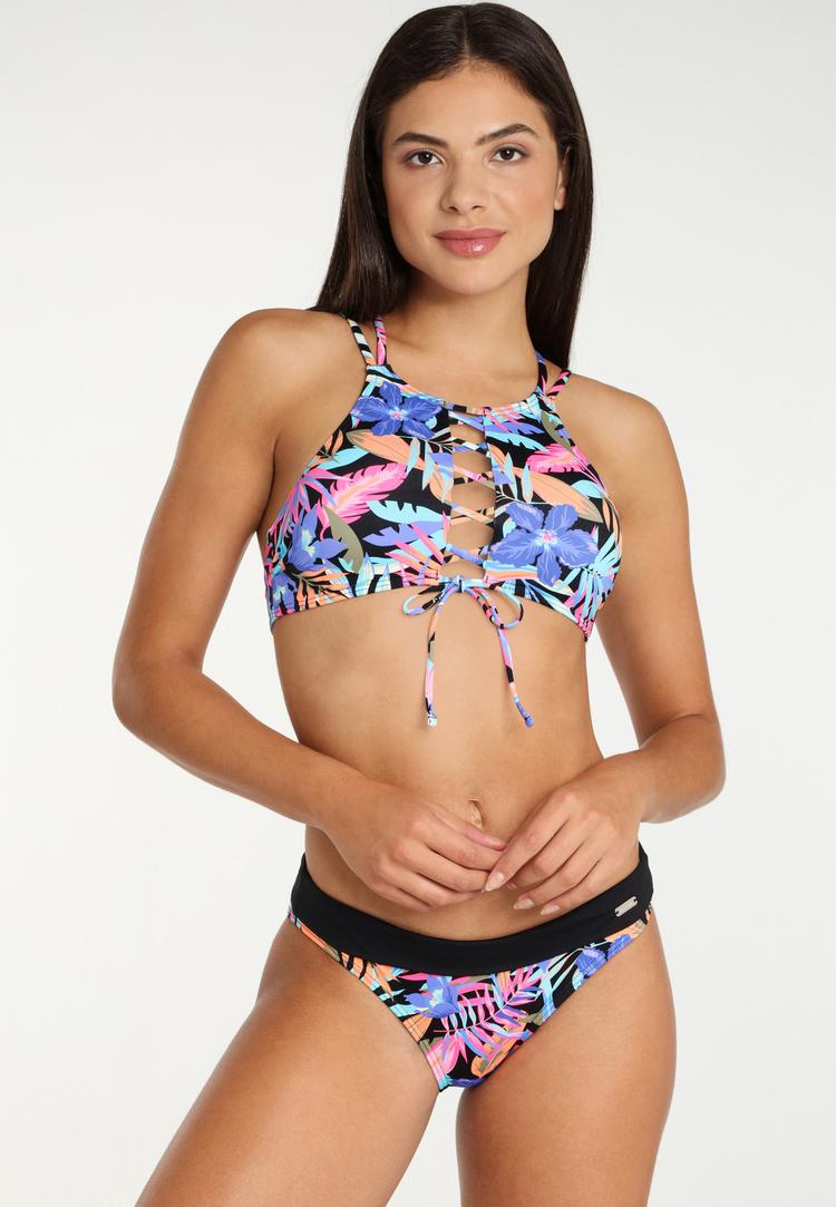 Bench Bench Bustier-Bikini-Top Bikini Oberteil Damen - schwarz-bedruckt - 0 | SportScheck