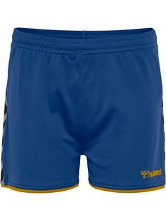 hummel hmlAUTHENTIC POLY SHORTS WOMAN Funktionsshorts Damen TRUE BLUE/SPORTS YELLOW