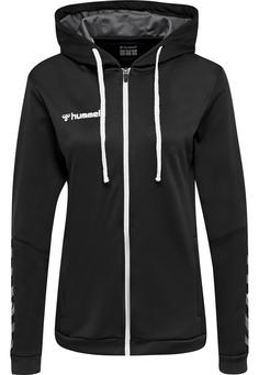 hummel hmlAUTHENTIC POLY ZIP HOODIE WOMAN Hoodie Damen BLACK/WHITE