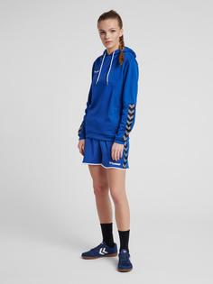 Rückansicht von hummel hmlAUTHENTIC POLY HOODIE WOMAN Hoodie Damen TRUE BLUE