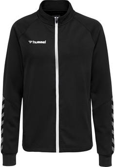 hummel hmlAUTHENTIC WOMEN POLY ZIP JACKET Trainingsjacke Damen BLACK/WHITE