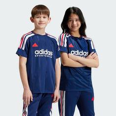 Rückansicht von adidas Tiro Nations Pack Kids T-Shirt Fanshirt Kinder Team Navy Blue 2 / White / Better Scarlet