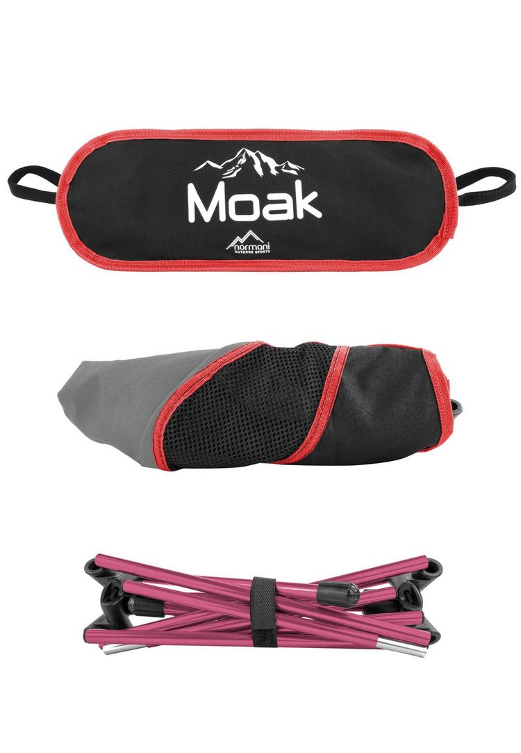 normani Outdoor Sports normani Outdoor Sports Moak Campingstuhl - Anthrazit/Rot - 2 | SportScheck