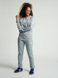 Rückansicht von hummel HMLGO COTTON SWEATSHIRT WOMAN Funktionssweatshirt Damen GREY MELANGE