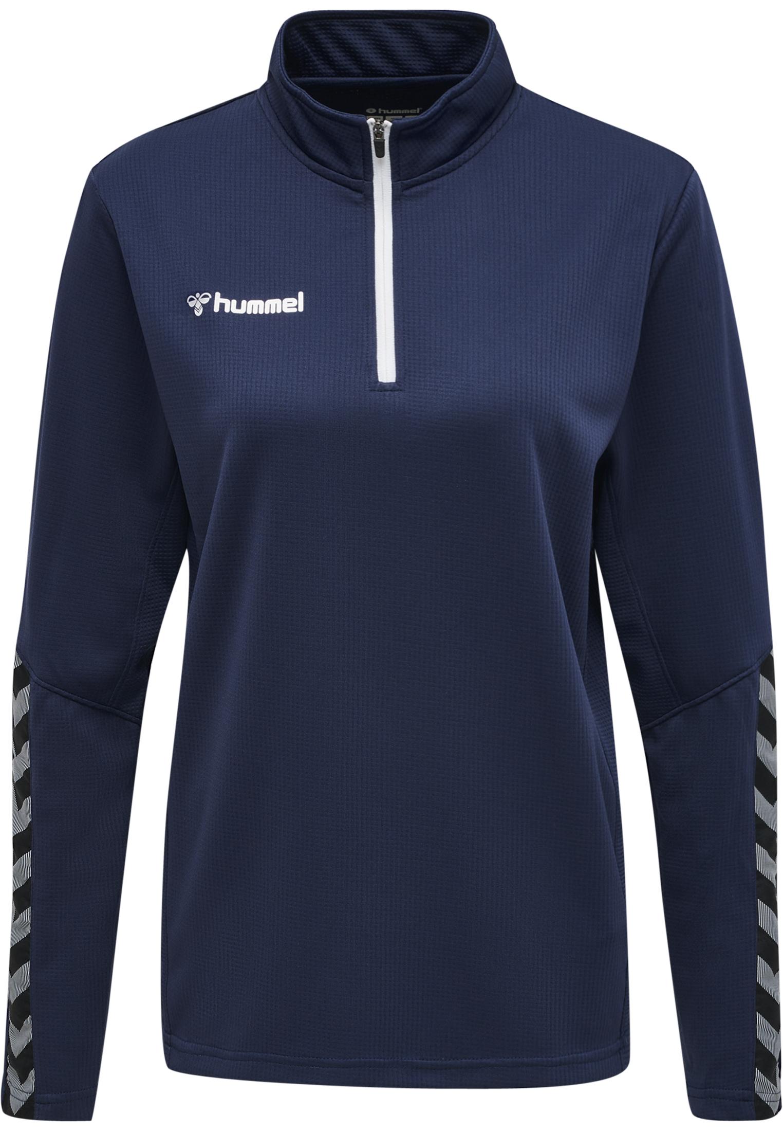 hummel Hmlauthentic Multisport sweatshirt met halve ritssluiting, kindermaat