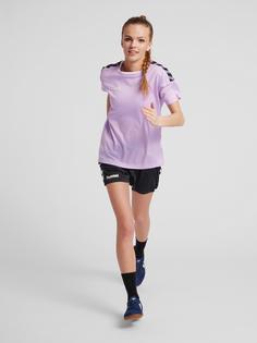 Rückansicht von hummel hmlAUTHENTIC POLY JERSEY WOMAN S/S Funktionsshirt Damen SPORTS YELLOW/BLACK