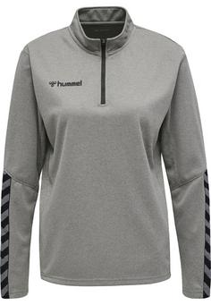 hummel hmlAUTHENTIC HALF ZIP SWEATSHIRT WOMAN Funktionssweatshirt Damen GREY MELANGE