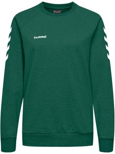 hummel HMLGO COTTON SWEATSHIRT WOMAN Funktionssweatshirt Damen EVERGREEN