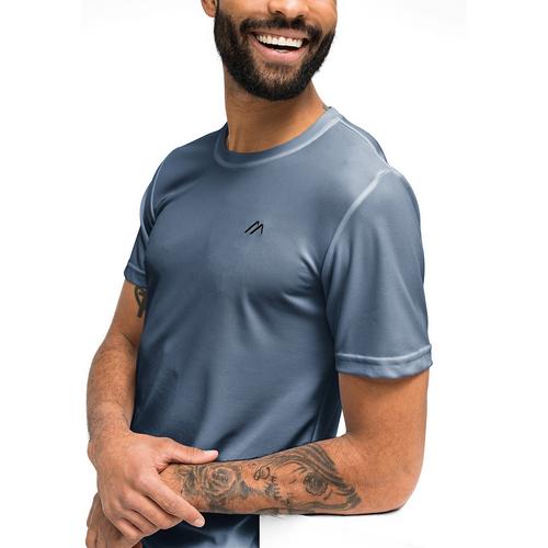 Rückansicht von Maier Sports Walter T-Shirt Herren Blau301