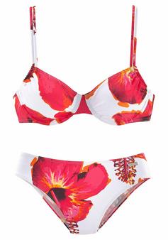 Lascana Bügel-Bikini Bikini Set Damen weiß-bedruckt