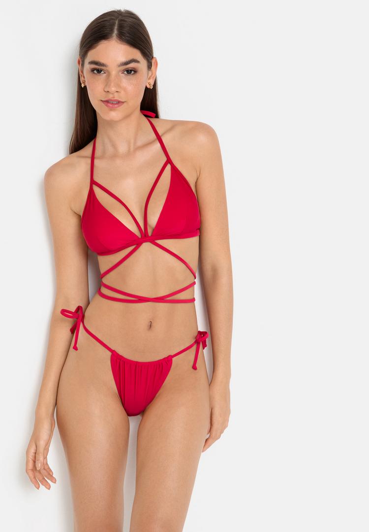 LSCN by Lascana LSCN by Lascana Triangel-Bikini-Top Bikini Oberteil Damen - beere - 1 | SportScheck