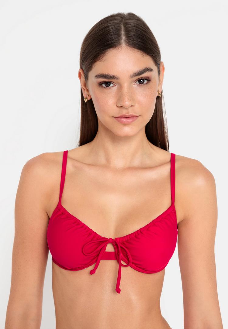 LSCN by Lascana LSCN by Lascana B&uuml;gel-Bikini-Top Bikini Oberteil Damen - beere - 3 | SportScheck