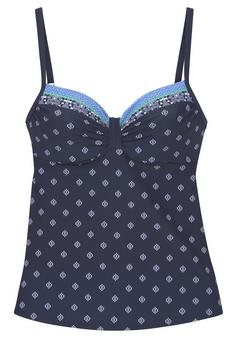 Lascana Bügel-Tankini-Top Bikini Oberteil Damen nachtblau