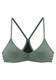 Bench Triangel-Bikini-Top Bikini Oberteil Damen oliv