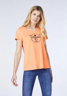 Rückansicht von Chiemsee T-Shirt T-Shirt Damen 13-1145 Orange Pop