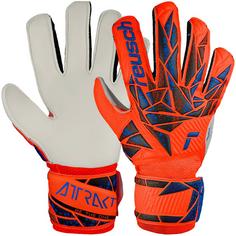 Reusch Attrakt Solid Junior Torwarthandschuhe 2210 hyper orng/elec blue