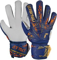 Reusch Attrakt Solid Handschuhe 4410 premium blue/gold