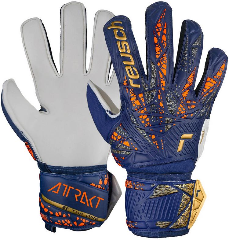 Reusch Reusch Attrakt Solid Torwarthandschuhe - 4410 premium blue/gold - 0 | SportScheck