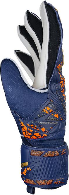 Rückansicht von Reusch Attrakt Solid Torwarthandschuhe 2210 hyper orng/elec blue