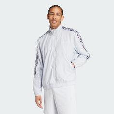 Rückansicht von adidas Pride Tiro Trainingsjacke Funktionsjacke Herren Halo Blue