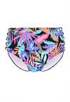 Bench Highwaist-Bikini-Hose Bikini Hose Damen - schwarz-bedruckt
