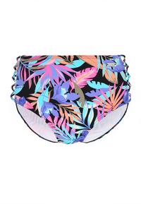Bench Highwaist-Bikini-Hose Bikini Hose Damen - schwarz-bedruckt