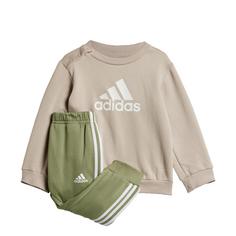 adidas Badge of Sport Jogginganzug Trainingsjacke Kinder Wonder Beige / White