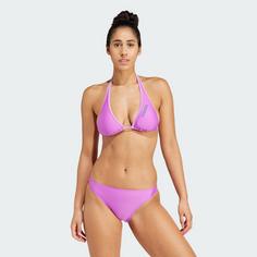 Rückansicht von adidas Neckholder Bikini Bikini Set Damen Purple Burst / Preloved Purple