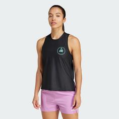 Rückansicht von adidas Own The Run Runners Tanktop Tanktop Damen Black / Black