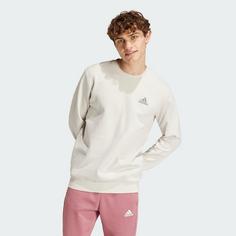 Rückansicht von adidas Essentials Fleece Sweatshirt Sweatshirt Herren Alumina