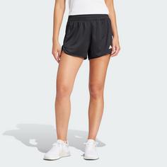 Rückansicht von adidas Pacer Essentials Knit High-Rise Shorts Funktionsshorts Damen Black